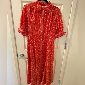 Max studio Small button up front dress